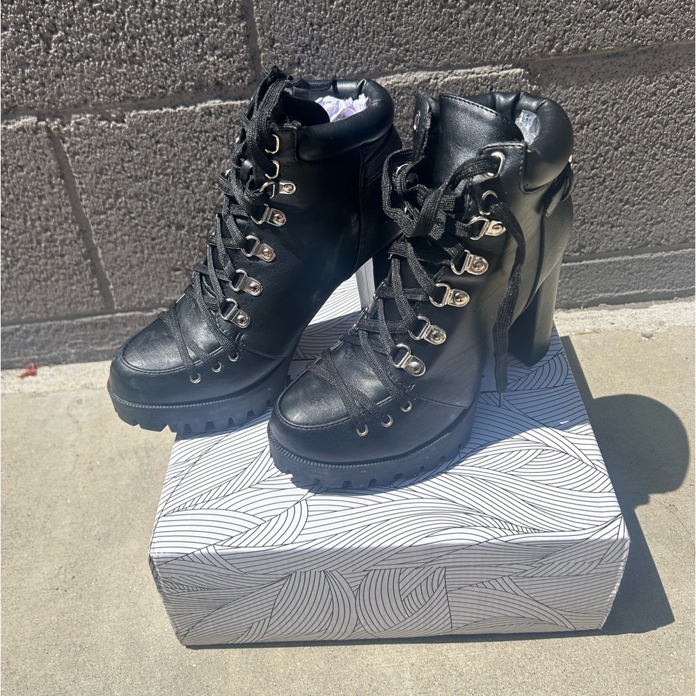 Miss Lola Lug Sole Boots